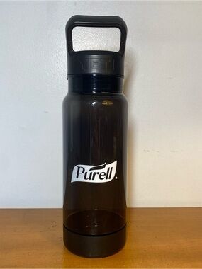 YETI Yonder Water Bottle with Chug Cap Loop Top Charcoal 40 Oz Purell No Straw
